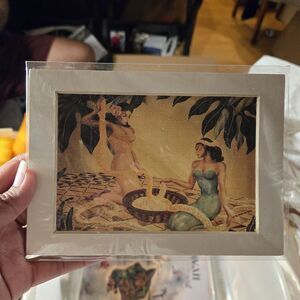 Lei Makers Gill 1940's Hawaiian Women Photograph Tropical Dreamy Vintage Happy